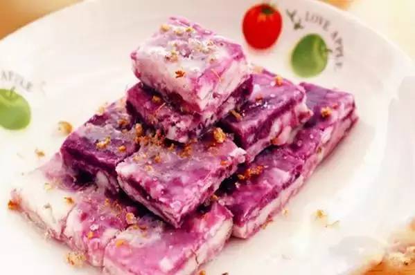 糖桂花紫薯山藥糕