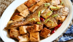 黃魚燒豆腐